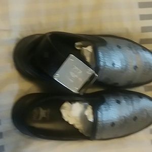 MCM slip in sneakers and belt